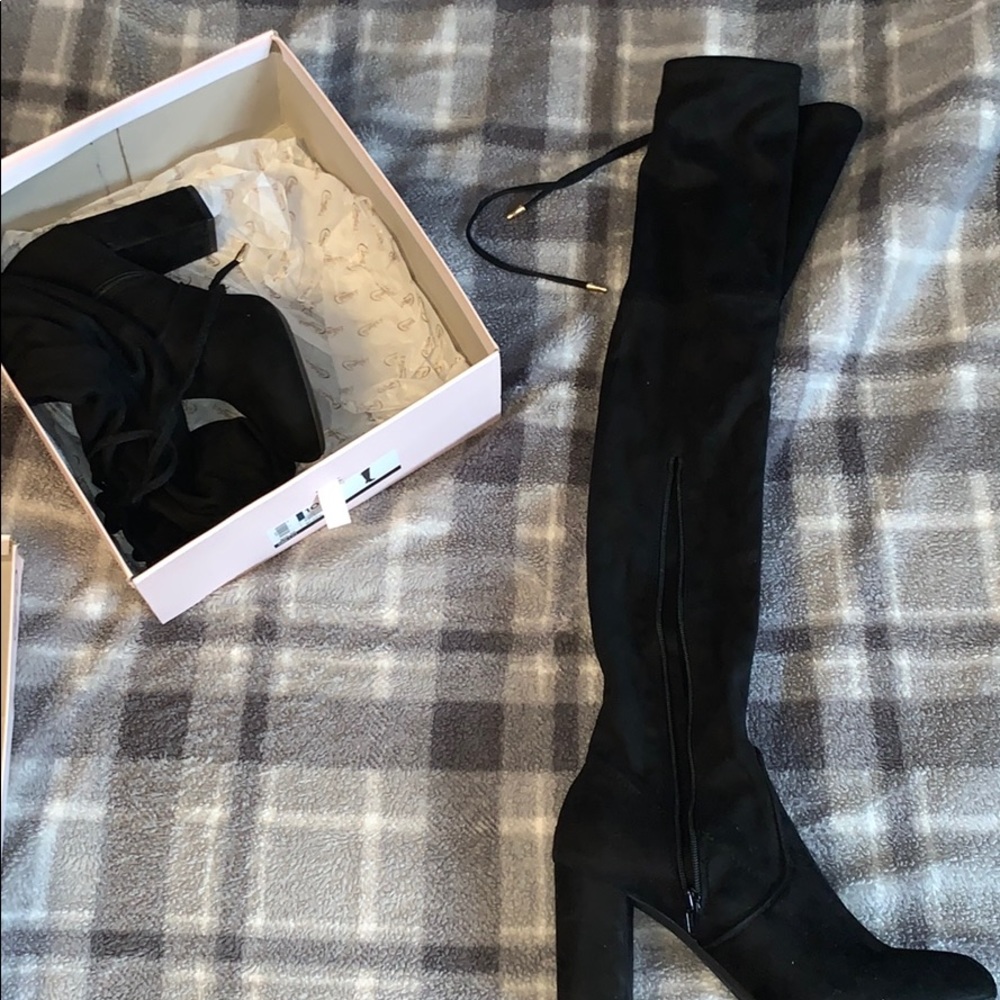 Candies knee high heel boots